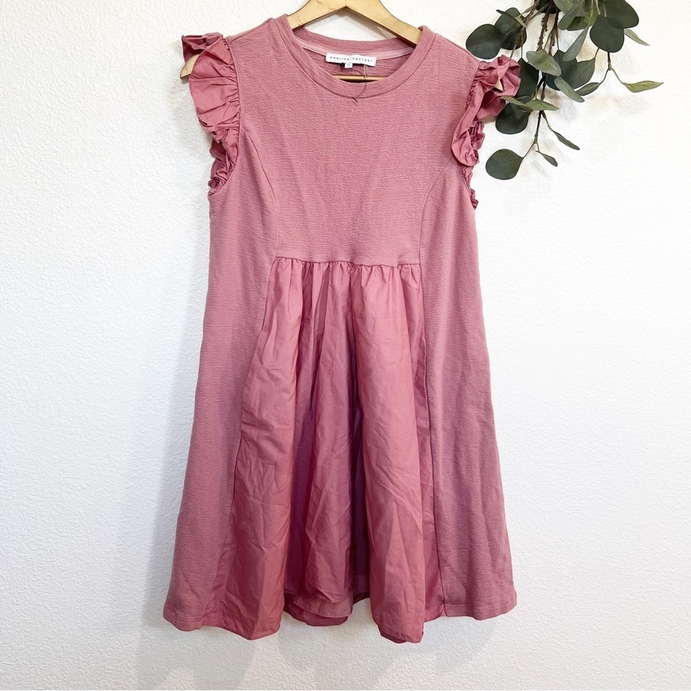 English Factory- Maeve/Pink Babydoll Mini Dress- XS